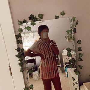 NWT FREE PEOPLE TOE DYE OVERSIZED TEE